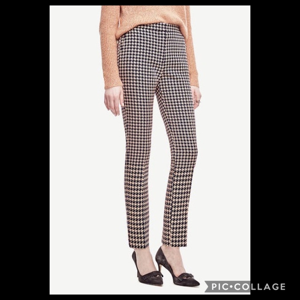 Ann Taylor Houndstooth Ankle Pants 👖